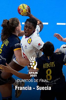 Campeonato del Mundo femenino. 1/4 final: Francia - Suecia