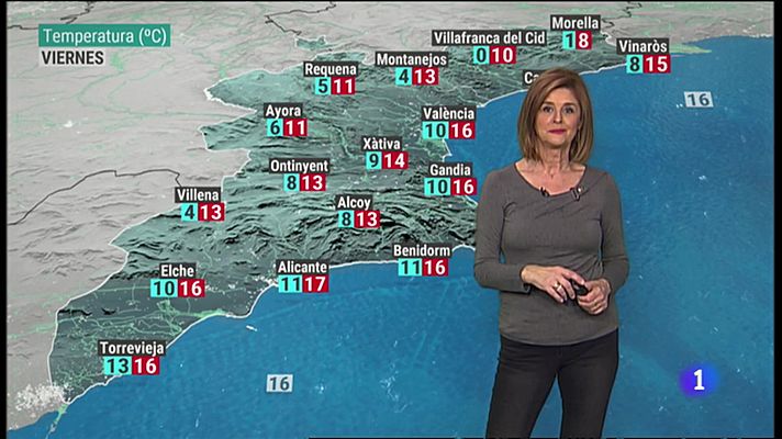 El tiempo en la Comunitat Valenciana - 16/12/21