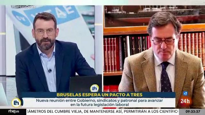 La hora de La 1 - Garamendi: "Sería triste no llegar a acuerdo"