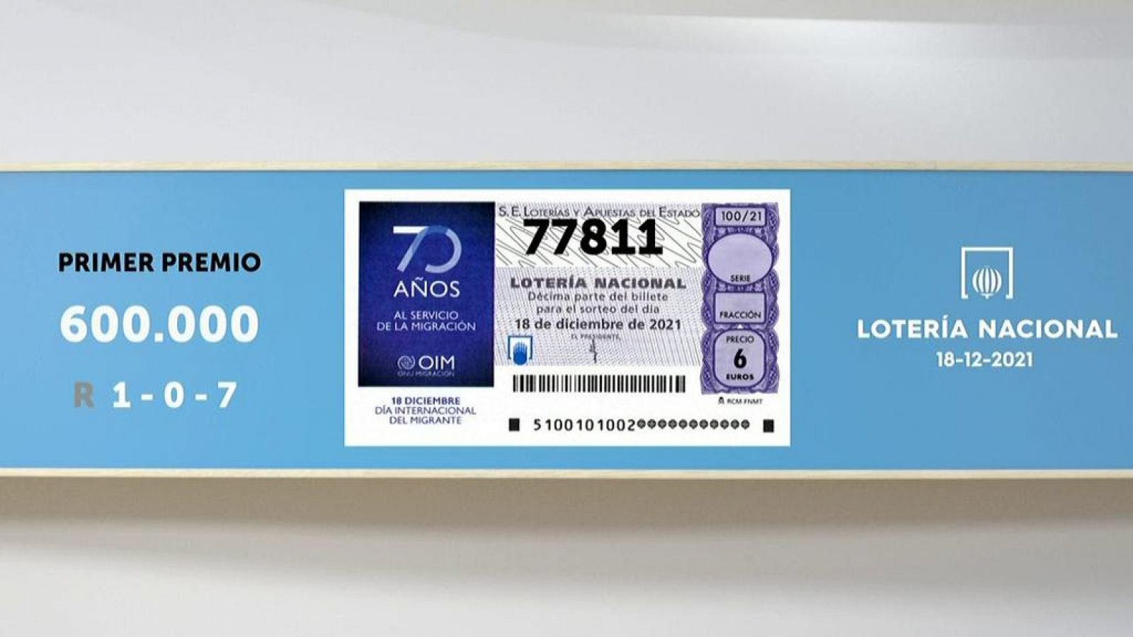 Sorteo de la Lotería Nacional del 18/12/2021 - Ver ahora