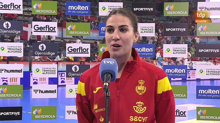 Mundial de balonmano 2021 | Irene Espínola: "Con el tiempo valoraremos haber llegado hasta aquí"