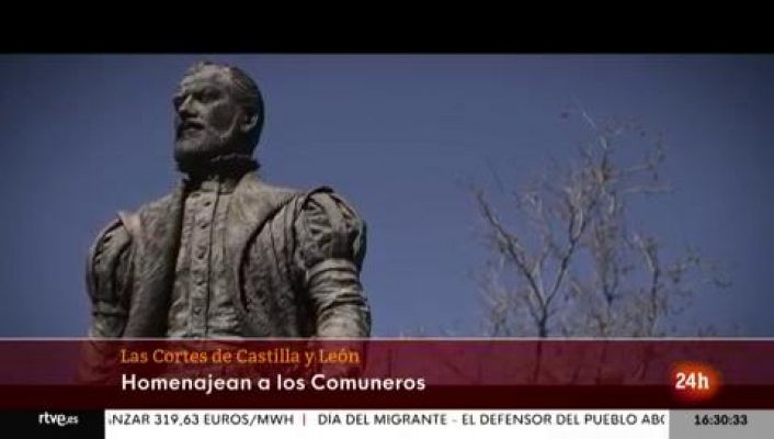 Las Cortes de CyL homenajean a los comuneros