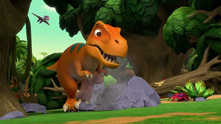 Dino-Rescate: La Patrulla salva a un dinosaurio dolorido (en