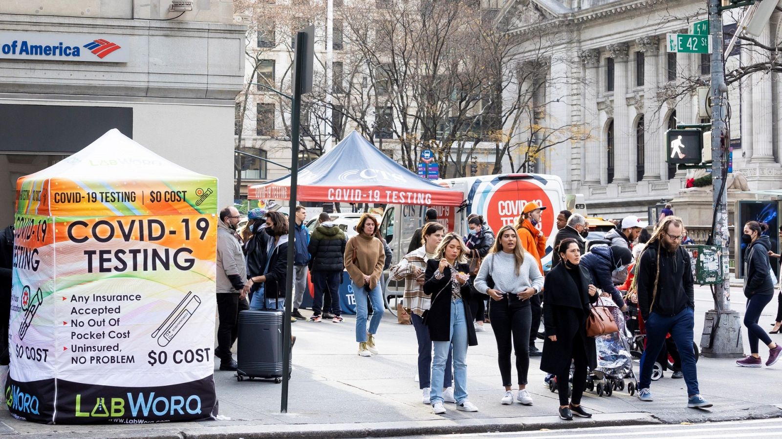 Ómicron provoca el 75% de los nuevos casos en Estados Unidos