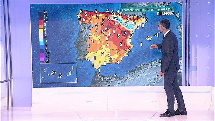El tiempo - Probables nieblas extensas y persistentes en la cuenca del Ebro. Intervalos de viento fuerte en el oeste del litoral gallego