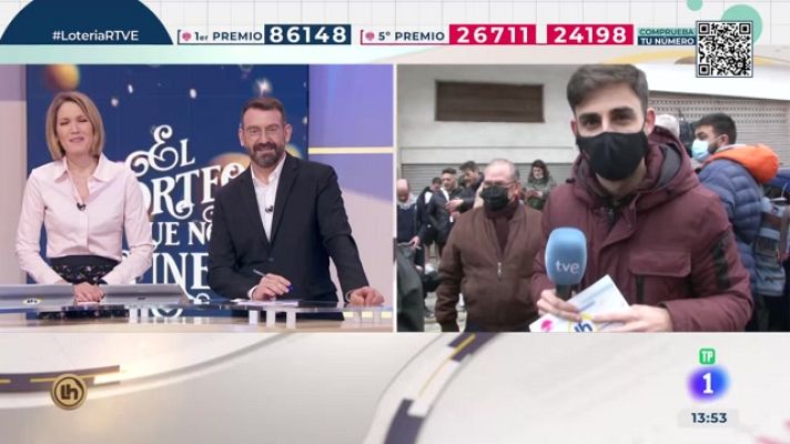 La hora de La 1 - Calella celebra un tercer premio de la Lotería de Navidad