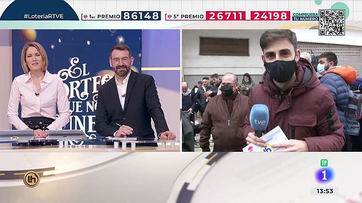 La hora de La 1 - Calella celebra un tercer premio de la Lotería de Navidad