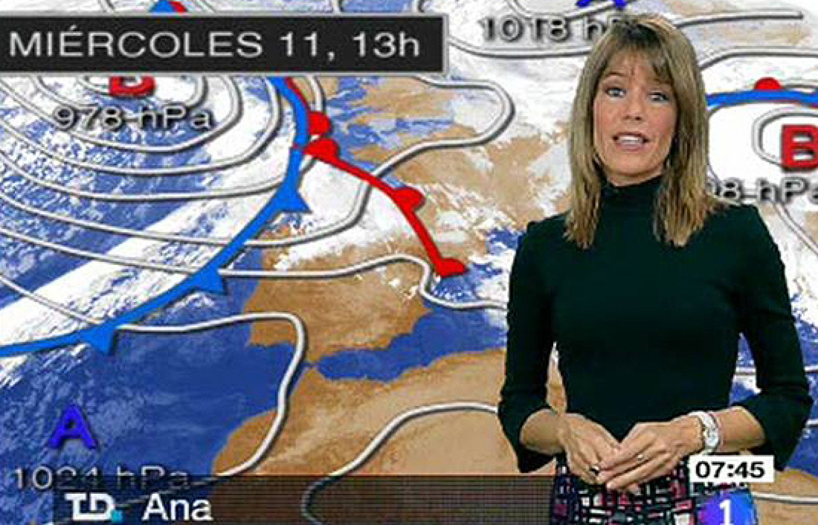 Lluvias débiles en el norte