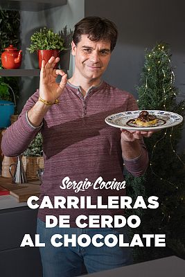 Sergio cocina - Carrilleras de cerdo al chocolate con piña