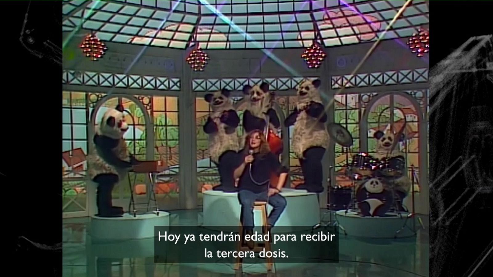 Rosa León y la vacuna en Cachitos Nochevieja