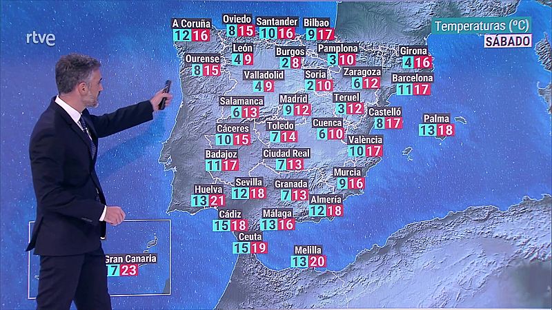 Intervalos de viento fuerte en litoral de Galicia - ver ahora