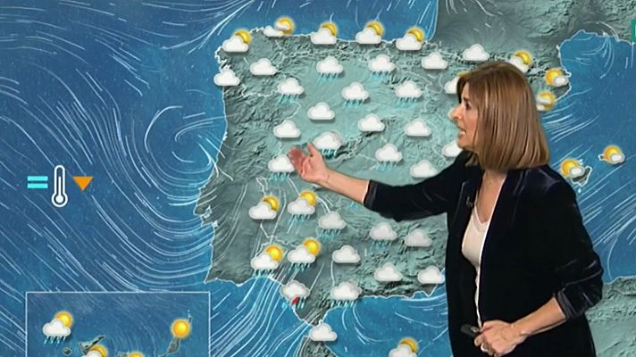 El tiempo - Lluvias fuertes en puntos del Sistema Central y Andalucía
