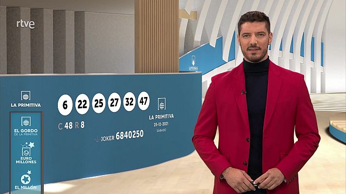 Loterías - Sorteo de la Bonoloto y Primitiva del 25/12/2021