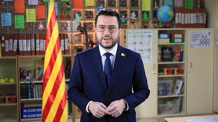 Telediario Fin de Semana - Aragonès defiende el modelo de inmersión lingüística en Cataluña