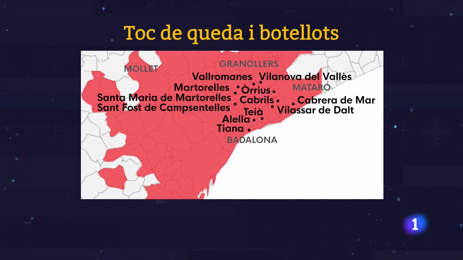 12 municipis del Maresme i el Vallès demanen el toc de queda
