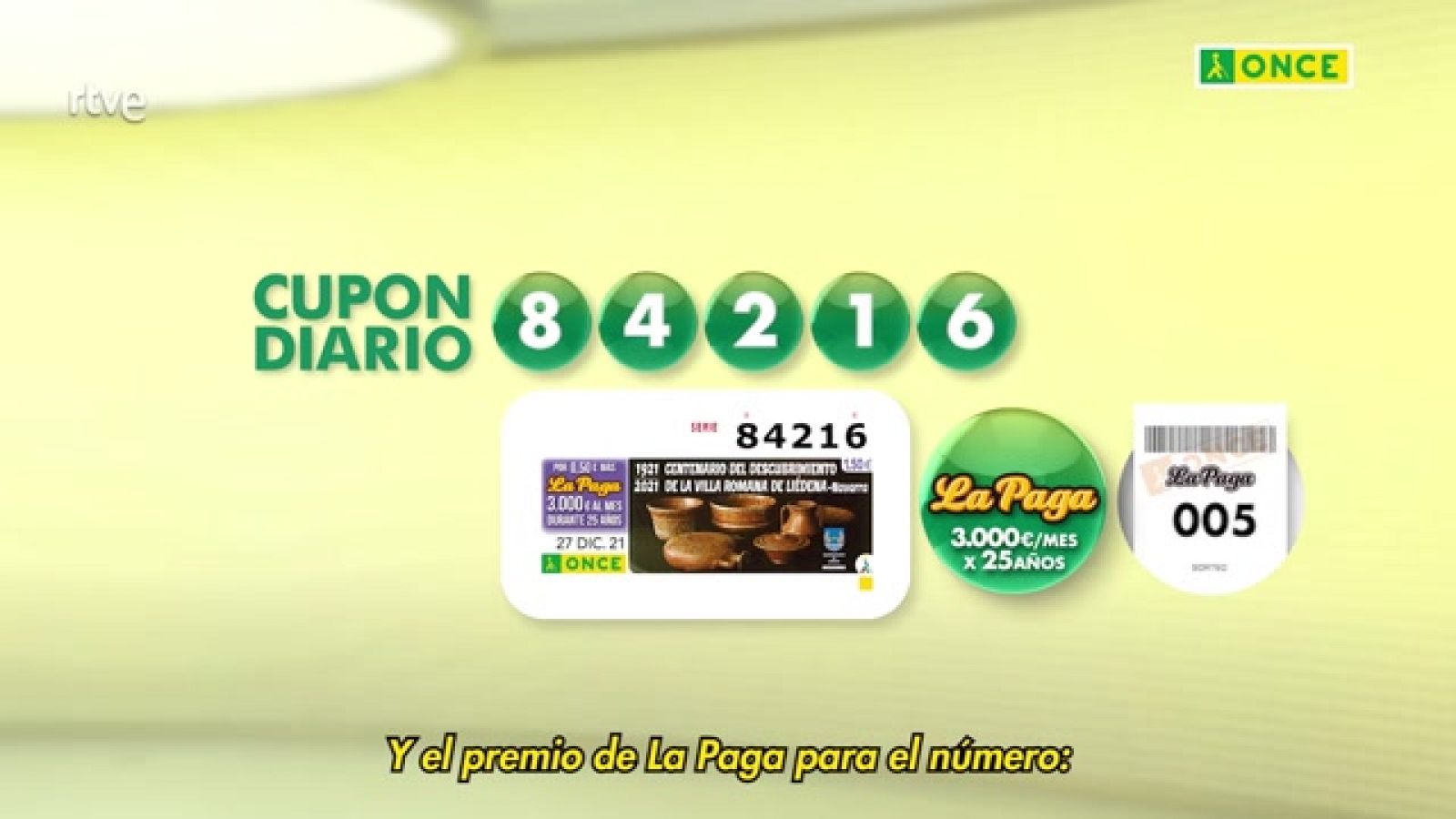 Sorteo ONCE - 27/12/21 - ver ahora