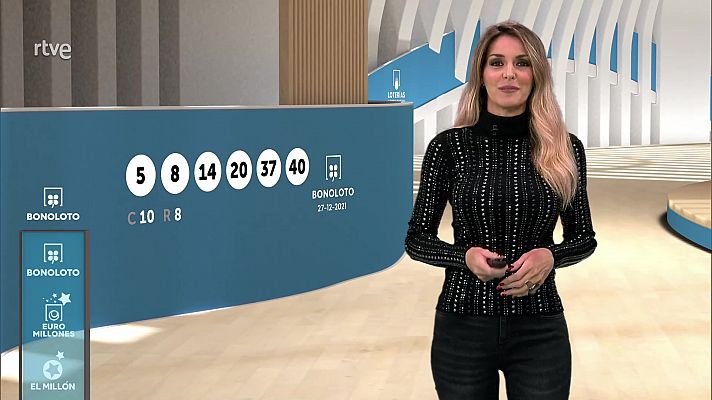 Loterías - Sorteo de la Bonoloto del 27/12/2021