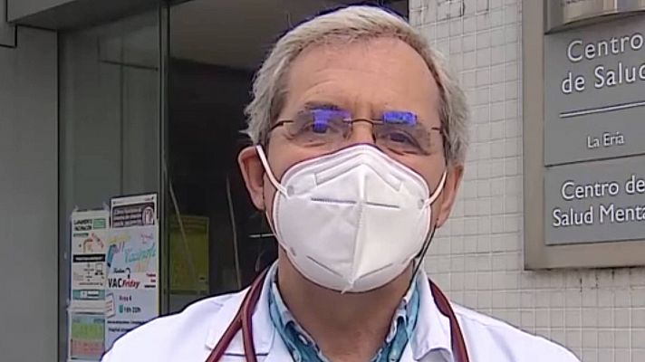 Telediario 1 - Salvador Tranche: "La atención primaria está absolutamente olvidada. Estamos cansados anímica y psicológicamente"