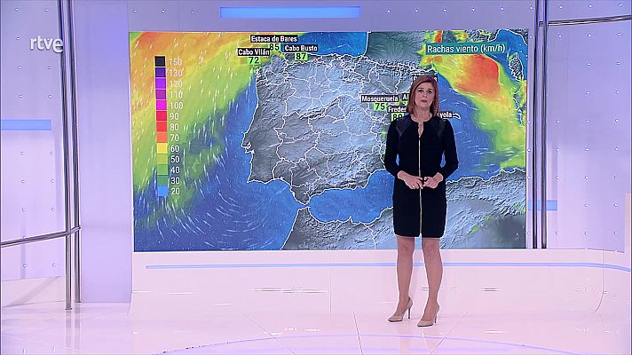 El tiempo - Intervalos de viento fuerte en el litoral de Galicia, en Tarragona y Mallorca