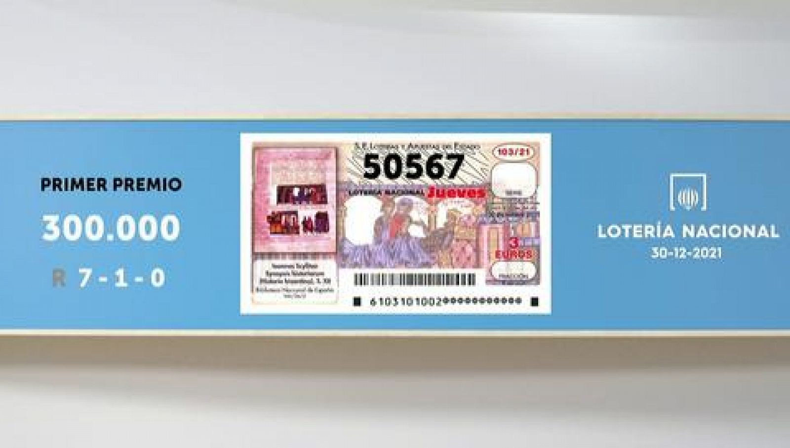 Sorteo de la Lotería Nacional del 30/12/2021 - Ver ahora