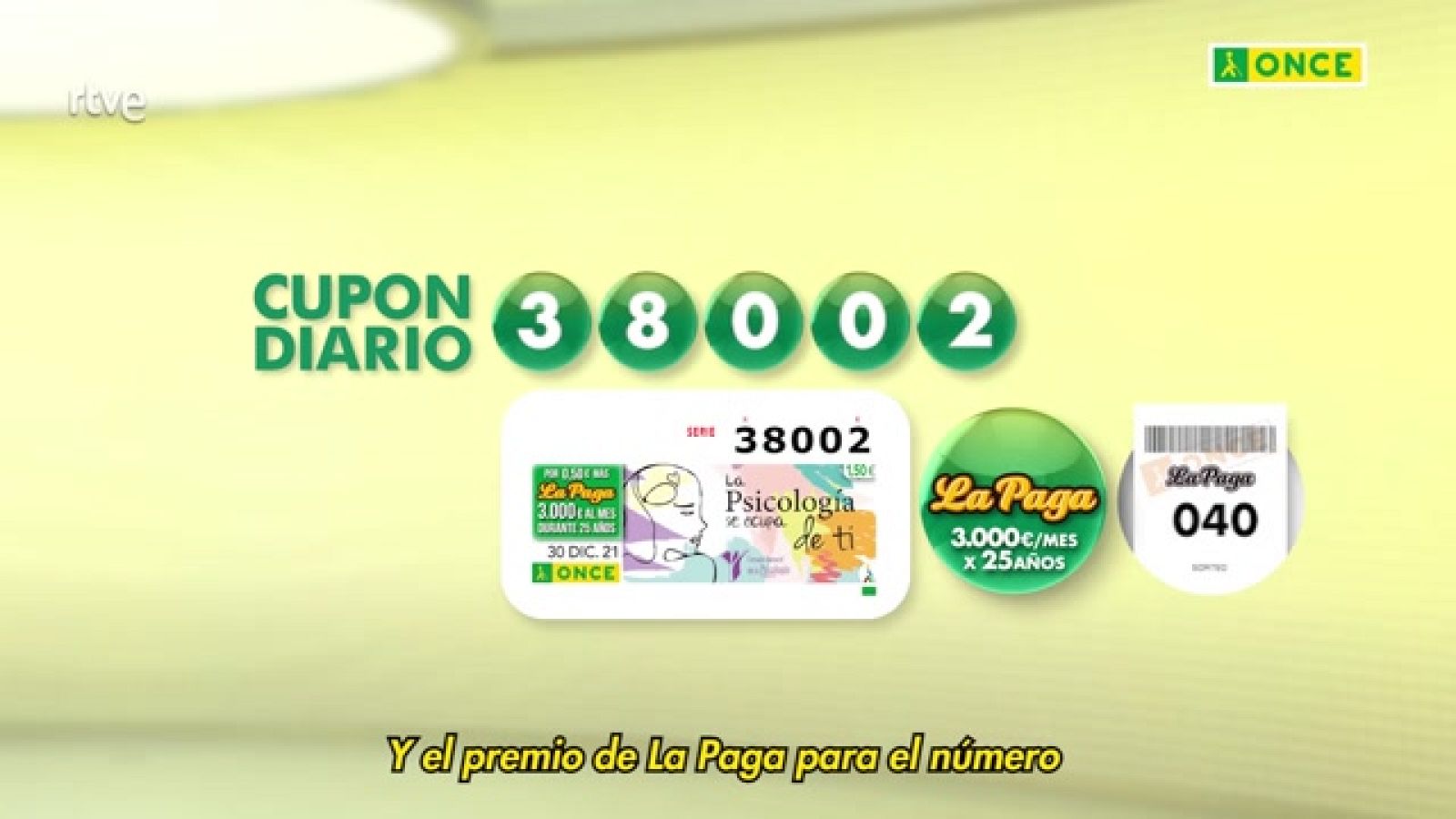 Sorteo ONCE - 30/12/21 - ver ahora