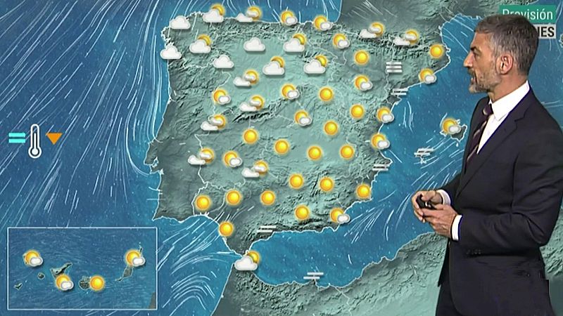 Sol y tiempo estable en casi todo el país y lluvias en Galicia