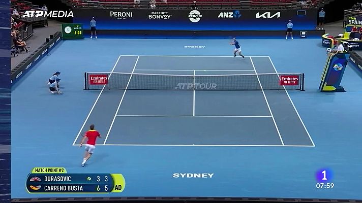 Telediario Matinal - España sigue adelante en la ATP Cup tras las victorias de Bautista y Carreño