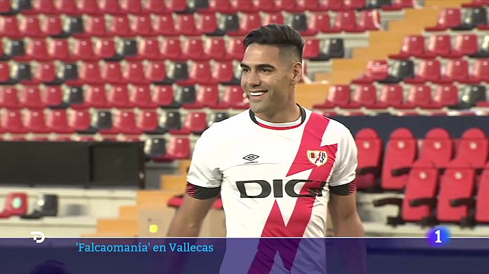 Telediario 2 - Falcaomanía en Vallecas