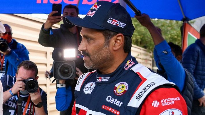 Telediario 1 - Nasser Al-Attiyah, multado y avisado con una descalificación en el Dakar 2022
