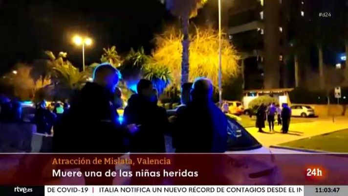 Muere una de las niñas heridas tras volarse un castillo hinchable en Mislata, Valencia