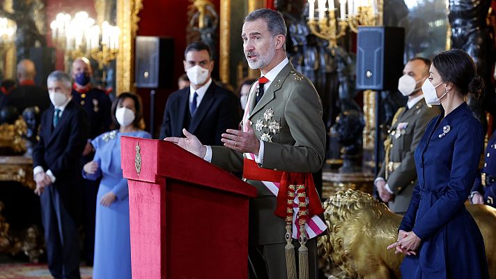 Discurso íntegro de Felipe VI en la Pascua Militar 2022