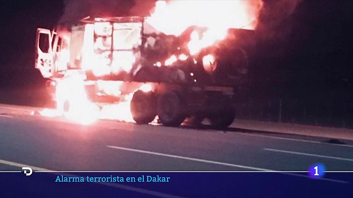 Telediario 1 - Francia vincula la explosión de la semana pasada en el Dakar con un posible atentado terrorista
