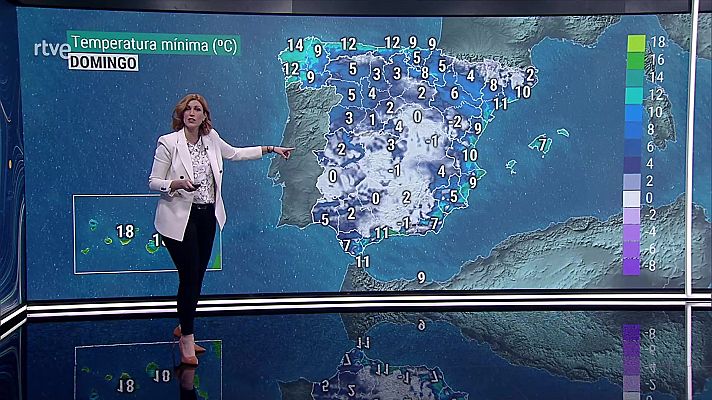 El tiempo - Viento con intervalos de fuerte o rachas muy fuertes en los litorales norte de Galicia y Cantábrico, Ampurdán, Baleares, bajo Ebro y Canarias