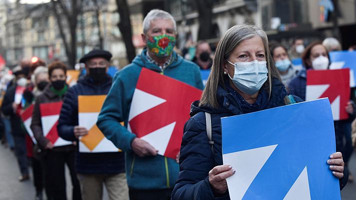 Marchas a favor de los presos de ETA en País Vasco y Navarra