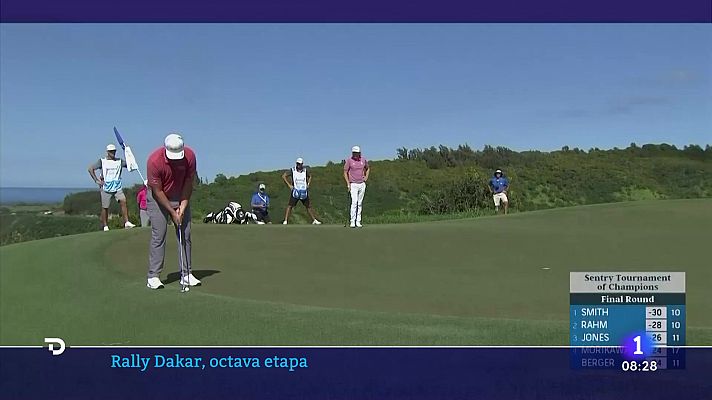 Telediario Matinal - Jon Rahm se queda a un golpe de la victoria en Hawai
