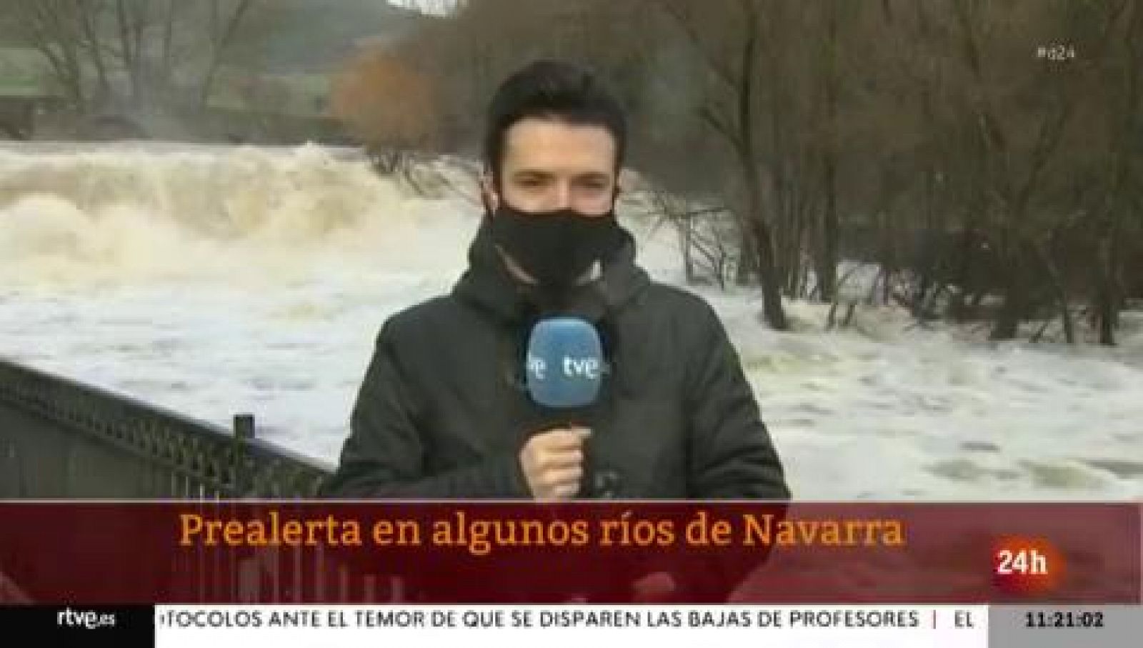 Las lluvias provocan inundaciones en Navarra