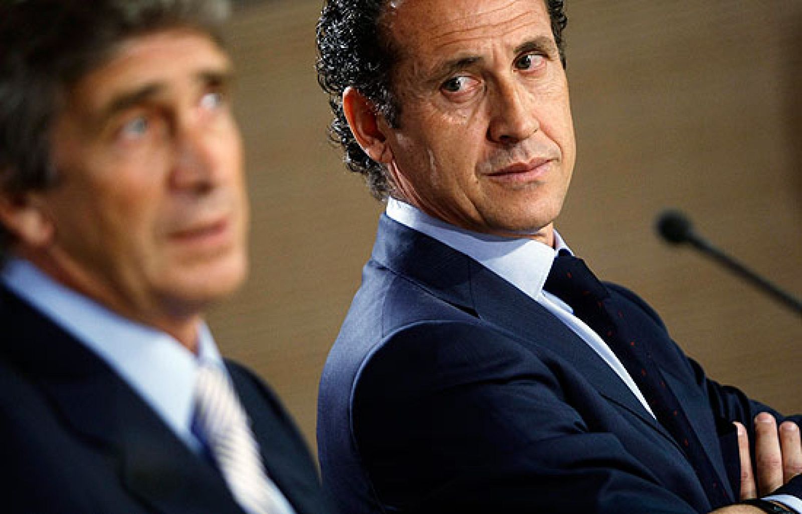 El director general del Real Madrid, Jorge Valdano, ha ratificado a Manuel Pellegrini en el puesto.