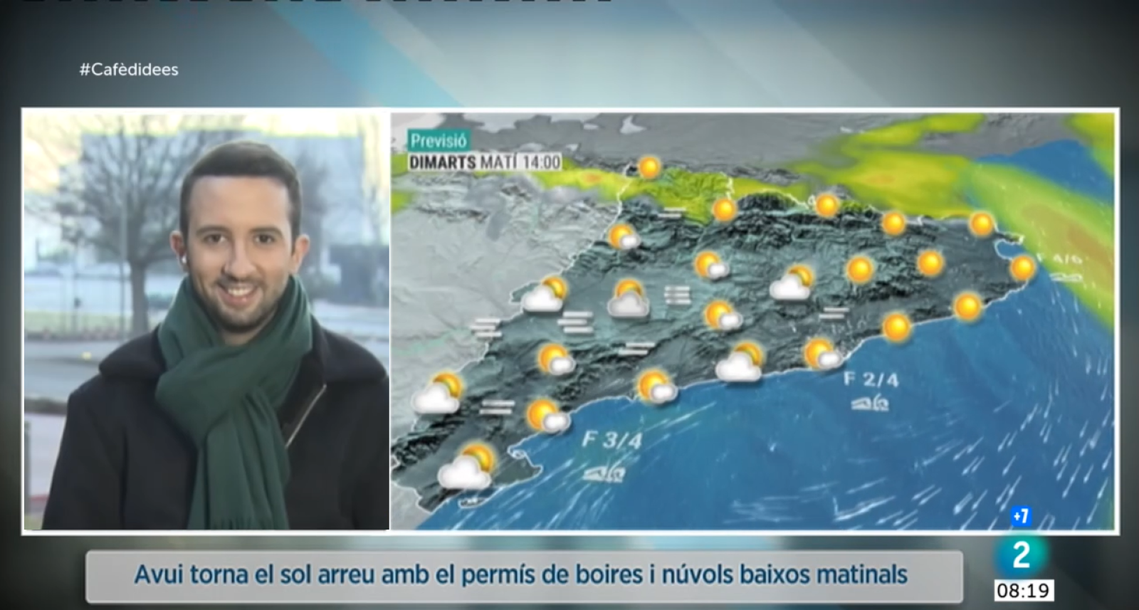 El Temps (11/01/2022) - L'anticicló ens acompanyarà tota la setmana amb matinades més fredes, força sol i boira a Ponent on l'ambient serà més fred