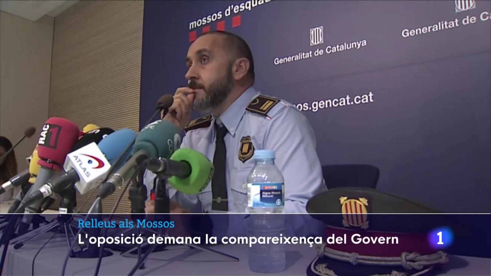 Relleus amb controvèrsia a la cúpula dels Mossos