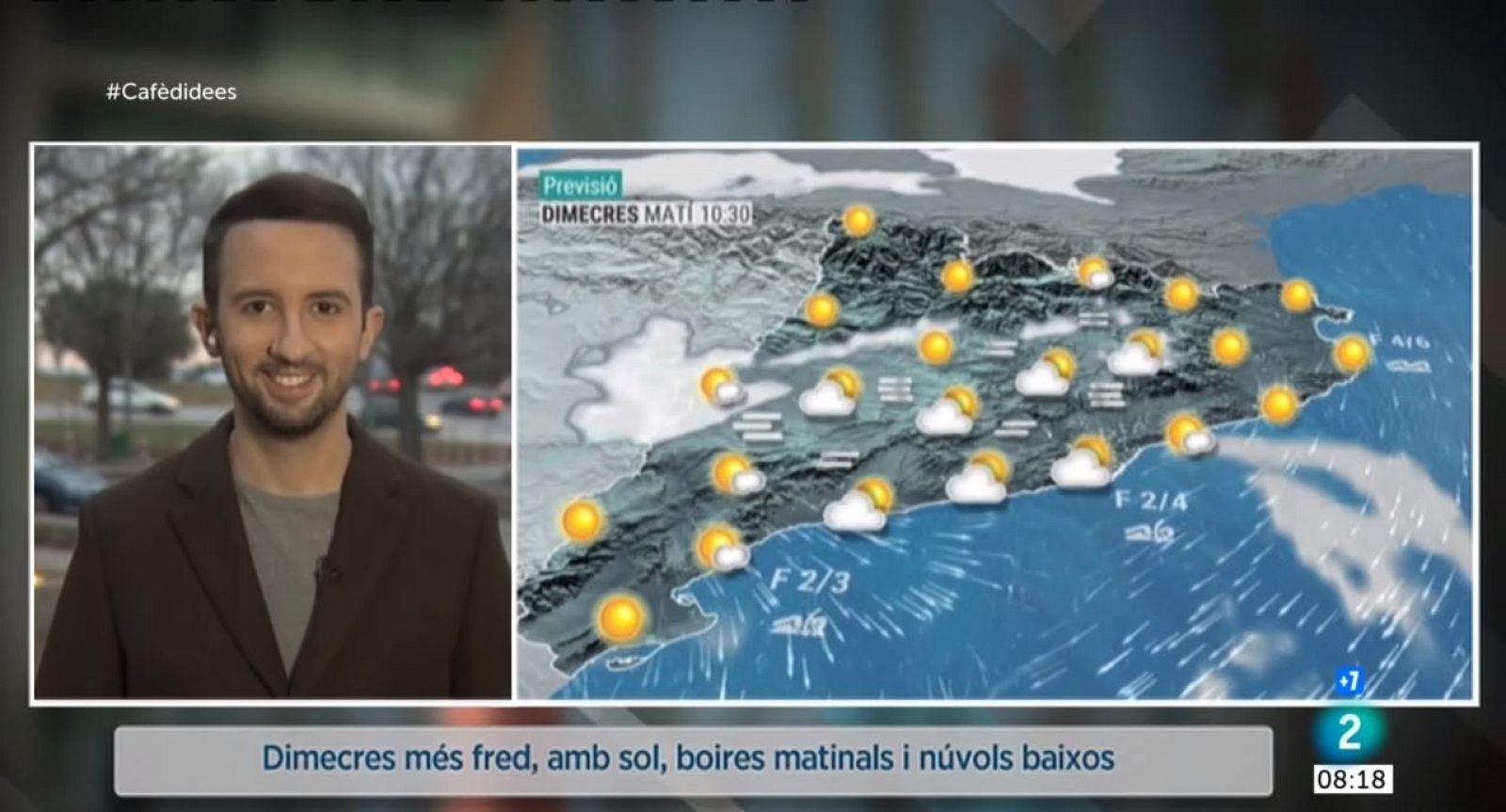 El Temps (12/01/2022) - L'anticicló ens acompanyarà tota la setmana i un ambient hivernal, sobretot de nit i matinada amb glaçades extenses