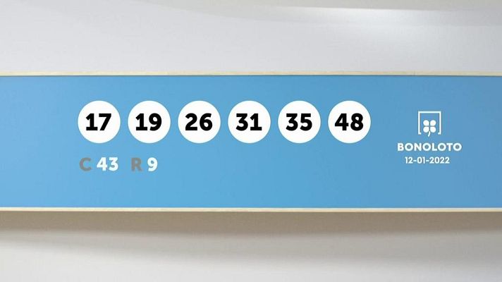 SELAE - Sorteo de la Lotería Bonoloto del 12/01/2022