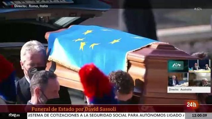 Los líderes de la UE despiden a David Sassoli