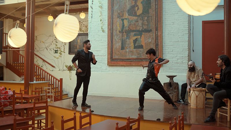 Actuación del bailaor Jesús Carmona y Miguel Poveda en Caminos del flamenco