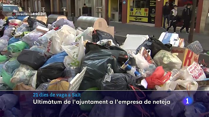 L'Informatiu - 24 hores perquè l'empresa d'escombraries netegi Salt