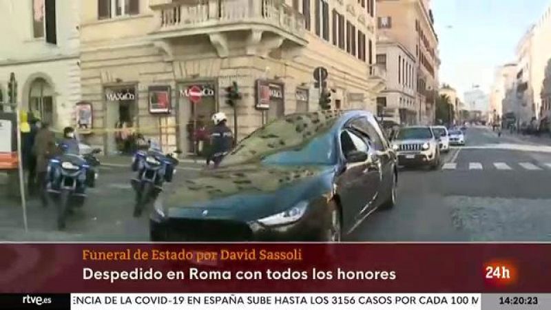 Los líderes de la UE despiden a David Sassoli con un funeral de estado en Roma - Ver ahora