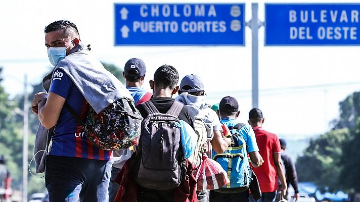 Parte de Honduras la primera caravana de inmigrantes de 2022