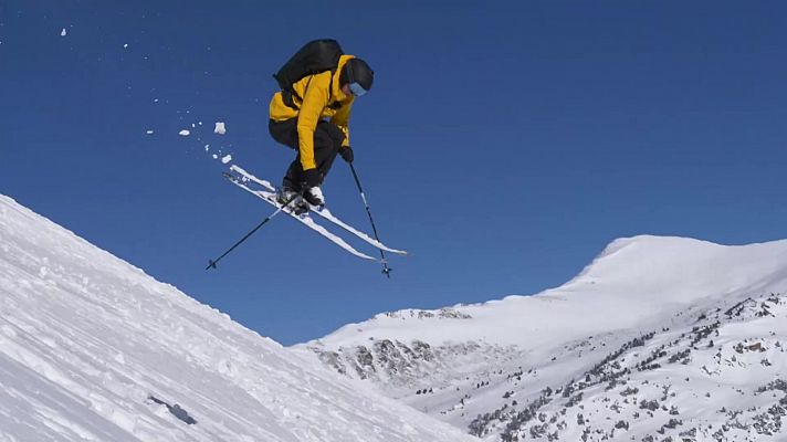 Freeride World Tour- Esquiadores A. Navarro y A. Moga