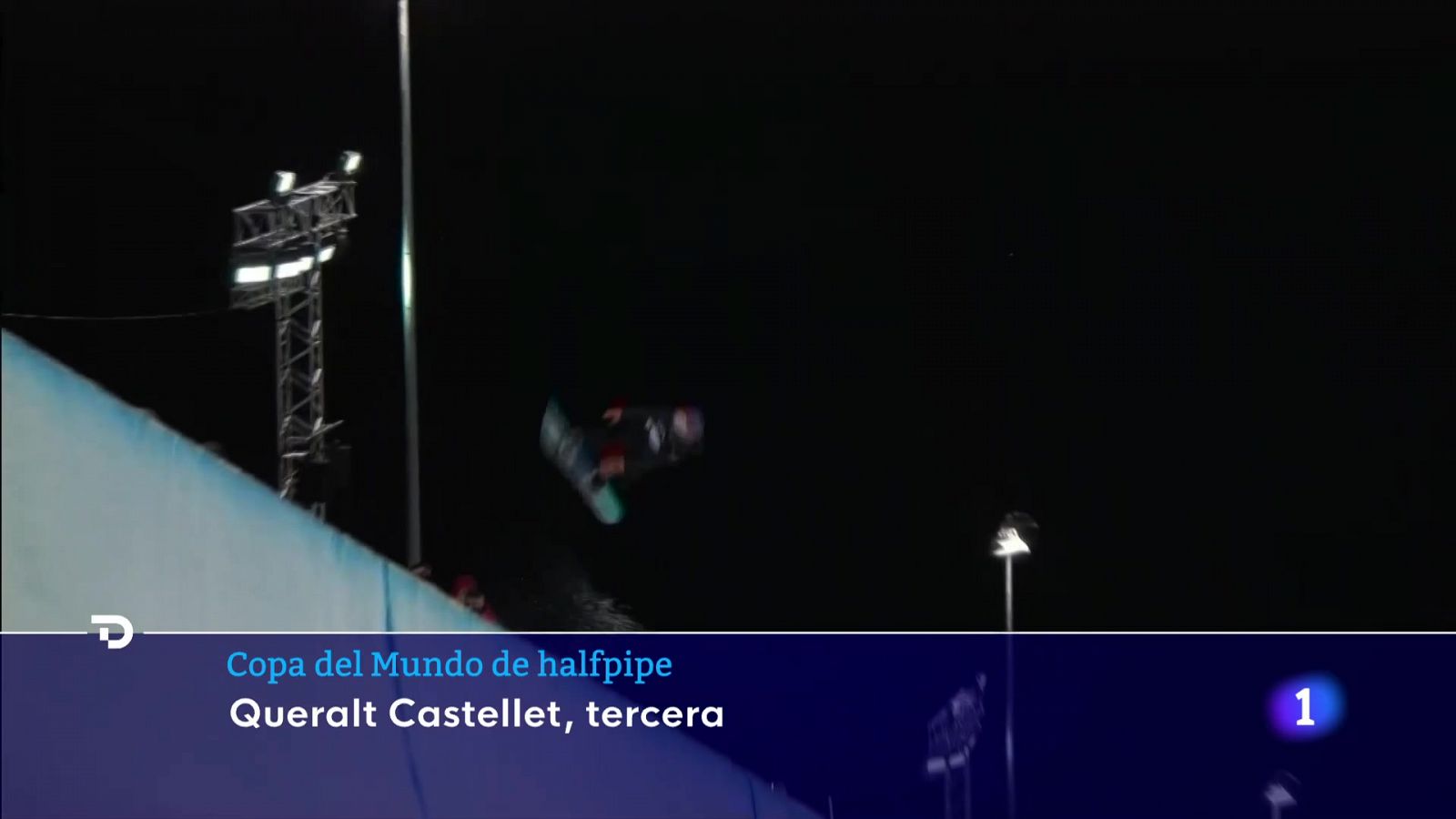 Queralt Castellet, bronce en el halfpipe de Laax