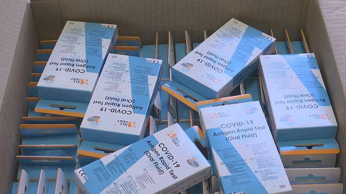 Telexornal - Galicia - 37.500 test covid de saliva para as escolas