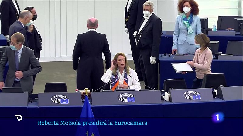 La conservadora Roberta Metsola, elegida nueva presidenta del Parlamento Europeo  - Ver ahora